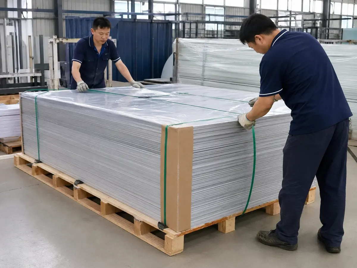 Protective export packing for sheet products