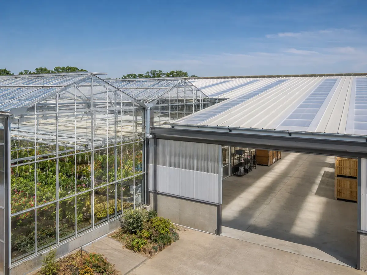 FRP sheet roofing application